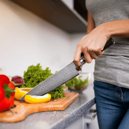 Koksmes - BladeMaster - Damascusstaal - Ergonomisch Handvat