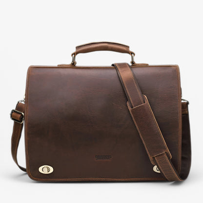 Zakelijke Aktetas - Luxura - Echt Leder - Stijlvolle Schoudertas