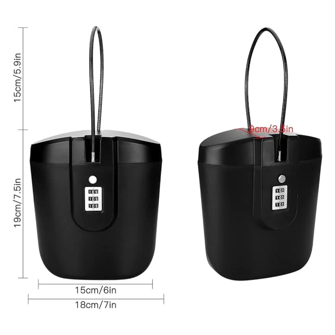 Draagbare Veiligheidsopbergdoos - SafeBox - Waterdichte Sluiting - Veilig voor Reizen en Sport