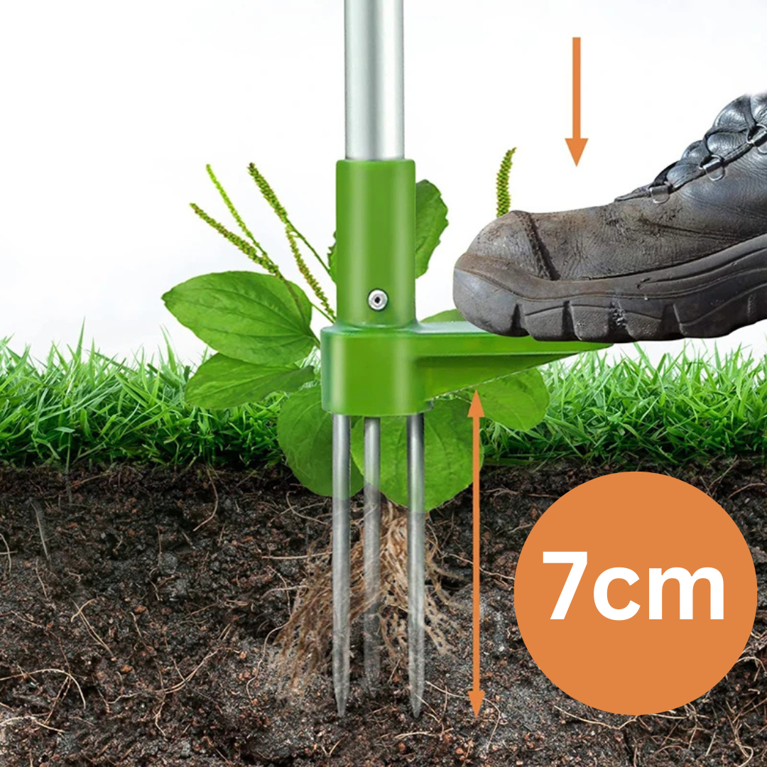 Onkruidverwijderaar - EcoTurf - Duurzaam Aluminium - Lange Handgreep voor Gemakkelijk Onkruid Verwijderen