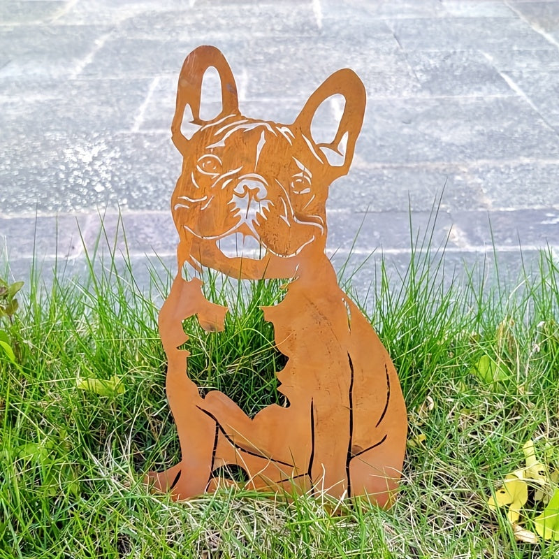 Tuinsteker - RustiPet - Franse Bulldog - Weerbestendige Decoratie
