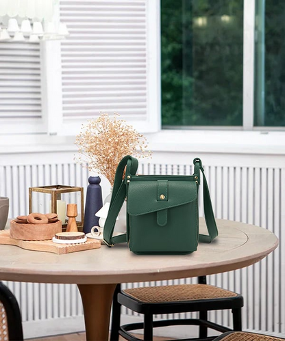 Leren Crossbody Tas - LumaBag - Stijlvol Ontwerp - Verstelbare Band