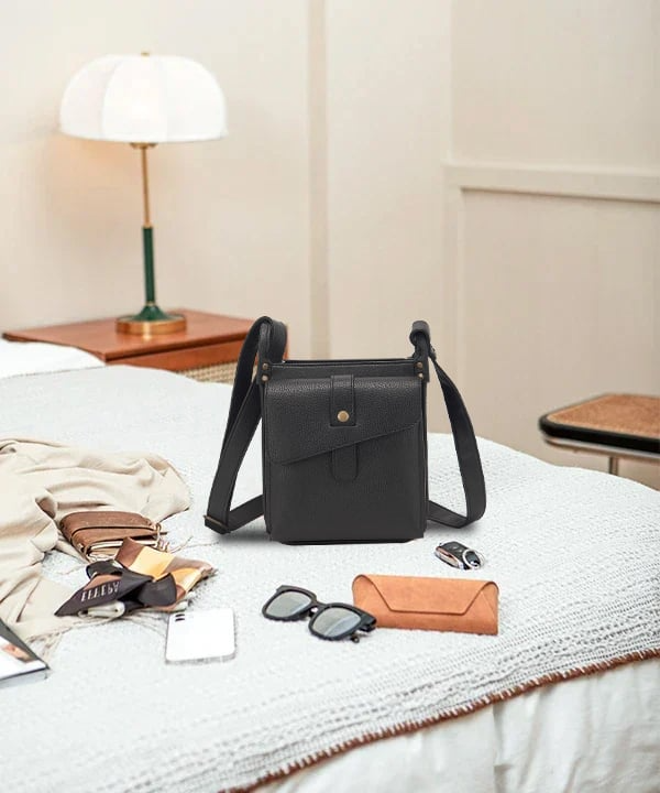 Leren Crossbody Tas - LumaBag - Stijlvol Ontwerp - Verstelbare Band