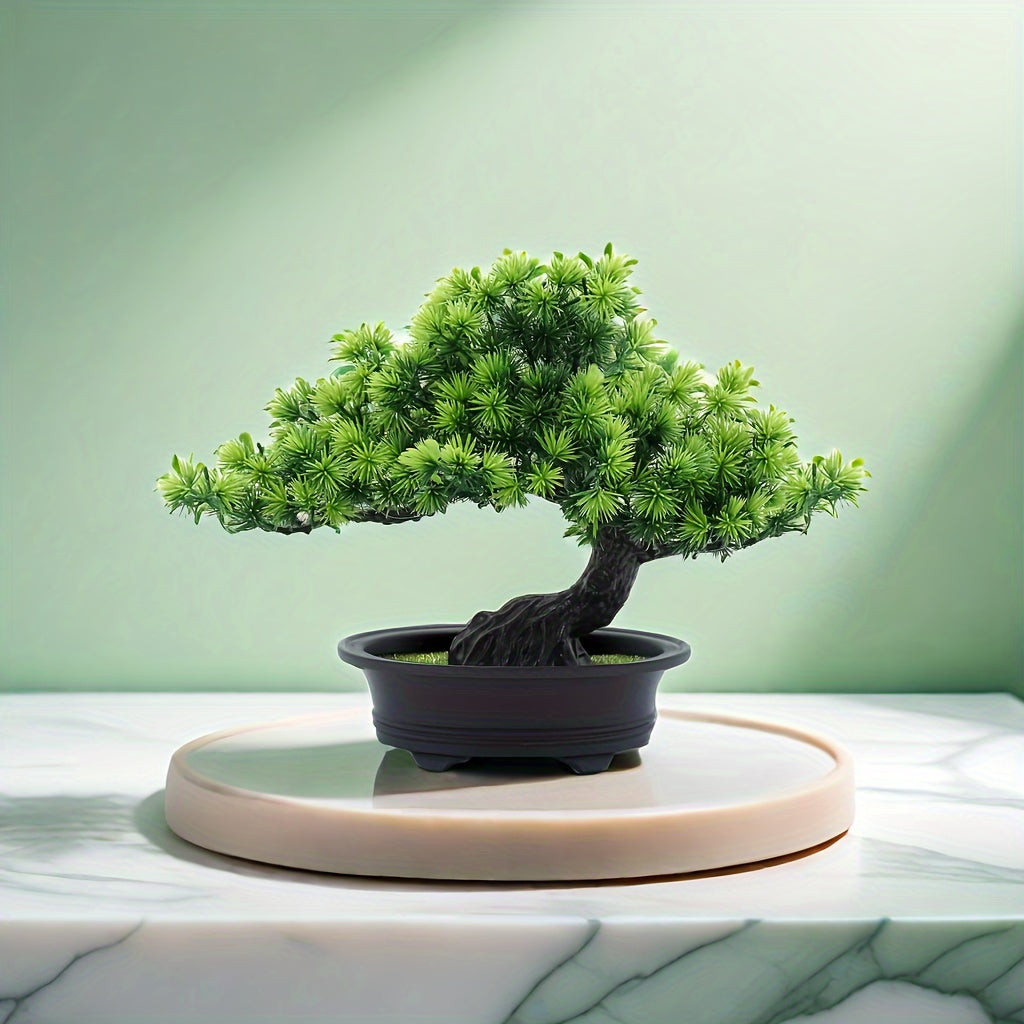 Kunstmatige Bonsai - GreenLeaf - Dennenboom - Decoratieve Plant