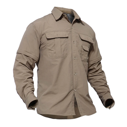 Shirt - OutdoorGear - Ritsmouwen - Comfortabele Pasvorm