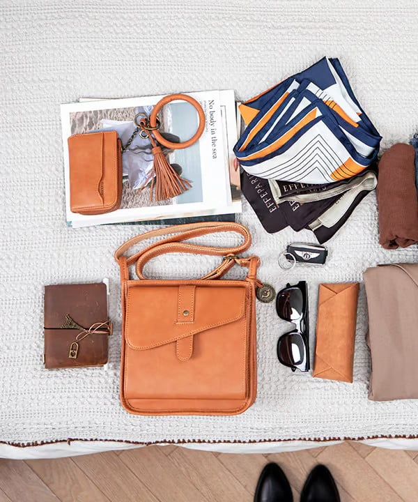 Leren Crossbody Tas - LumaBag - Stijlvol Ontwerp - Verstelbare Band