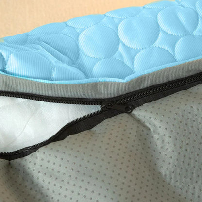 Koelend Autobed - PawsChill - IJszijden Hoes - Zomercomfort