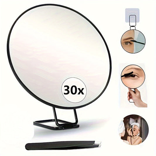 Draagbare Make-up Spiegel - Glamora - 30X Vergroting - Zuignap Ontwerp
