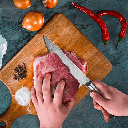 Koksmes - BladeMaster - Damascusstaal - Ergonomisch Handvat