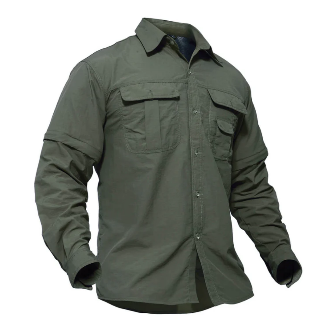 Shirt - OutdoorGear - Ritsmouwen - Comfortabele Pasvorm