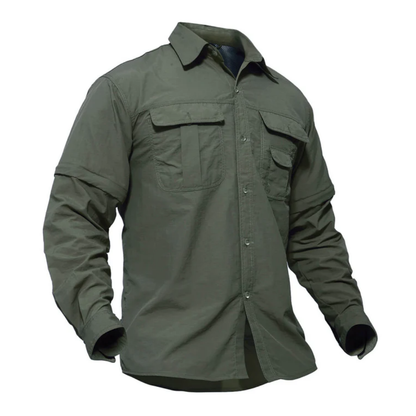 Shirt - OutdoorGear - Ritsmouwen - Comfortabele Pasvorm