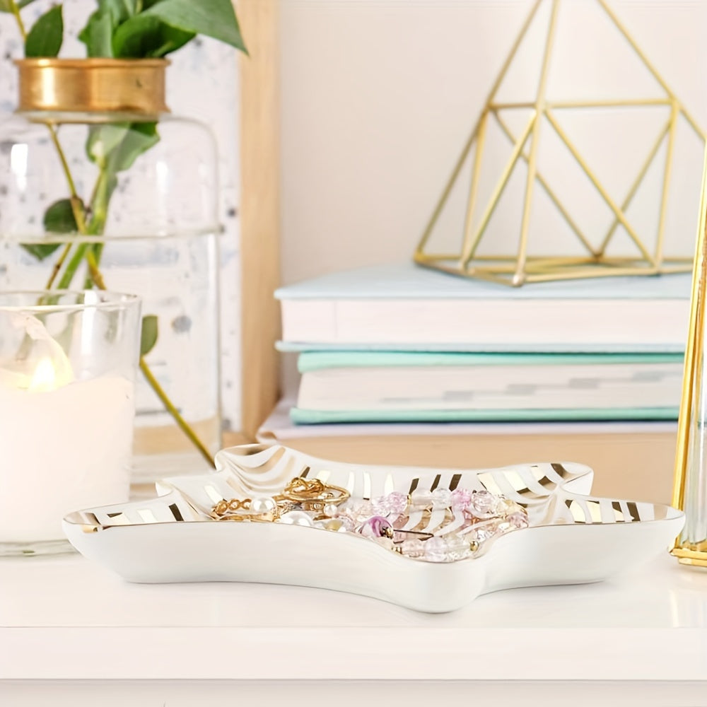 Jewelry Dish - Elegantra - Ceramic Display - Decorative Organizer