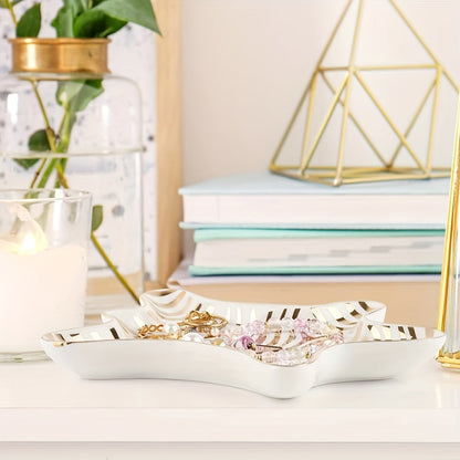 Jewelry Dish - Elegantra - Ceramic Display - Decorative Organizer