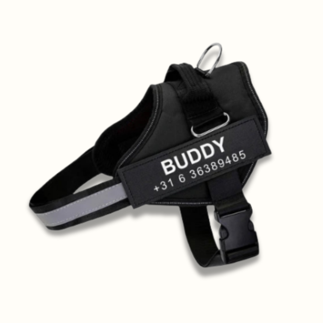 Gepersonaliseerd Hondentuigje - PawSafe - Trekvrij Ontwerp - Reflecterend en Verstelbaar