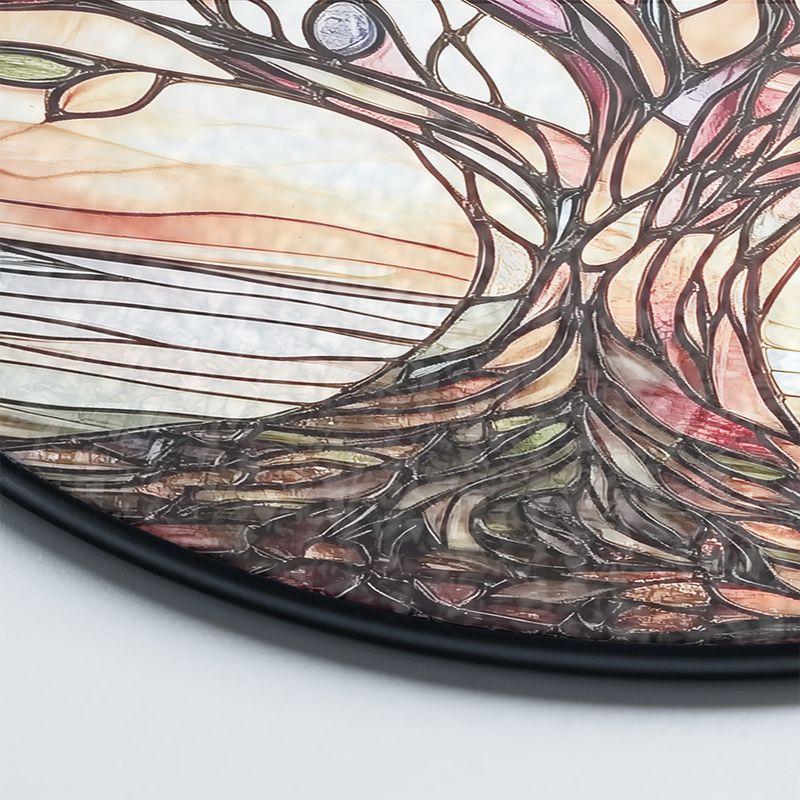 Zonnescherm - GlowTree - Gekleurd Glas - Raamdecoratie