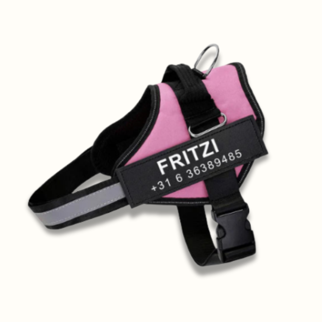 Gepersonaliseerd Hondentuigje - PawSafe - Trekvrij Ontwerp - Reflecterend en Verstelbaar