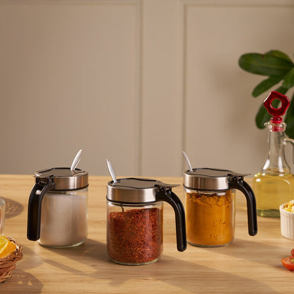 Glazen Kruiden Organizer - SpiceFlow - Strak Design - Gemakkelijk Toegang