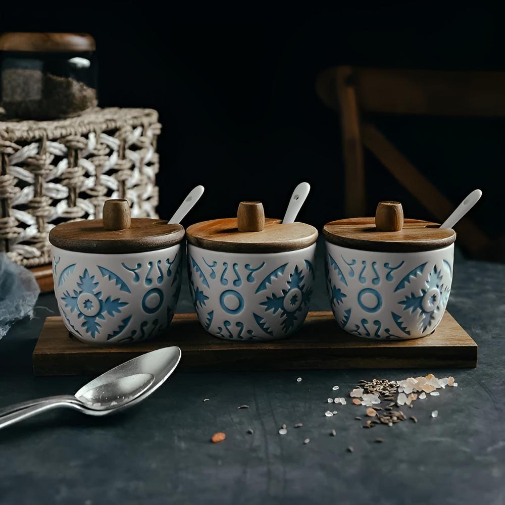 Opbergpotten - EleganStone - Keramisch Design - Smaakvolle Organisatie