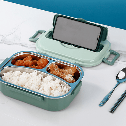 Lunchbox - ThermoBox - 4 Compartimenten - Soepkom Inbegrepen
