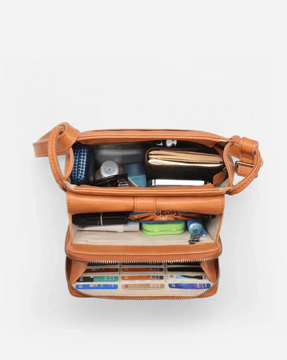 Leren Crossbody Tas - LumaBag - Stijlvol Ontwerp - Verstelbare Band