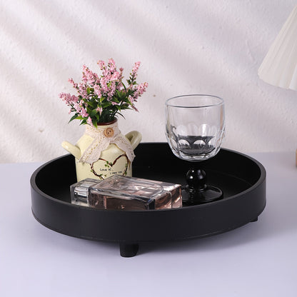 Houten Dienblad - ElegantTray - Rond Ontwerp - Decoratief Serveren