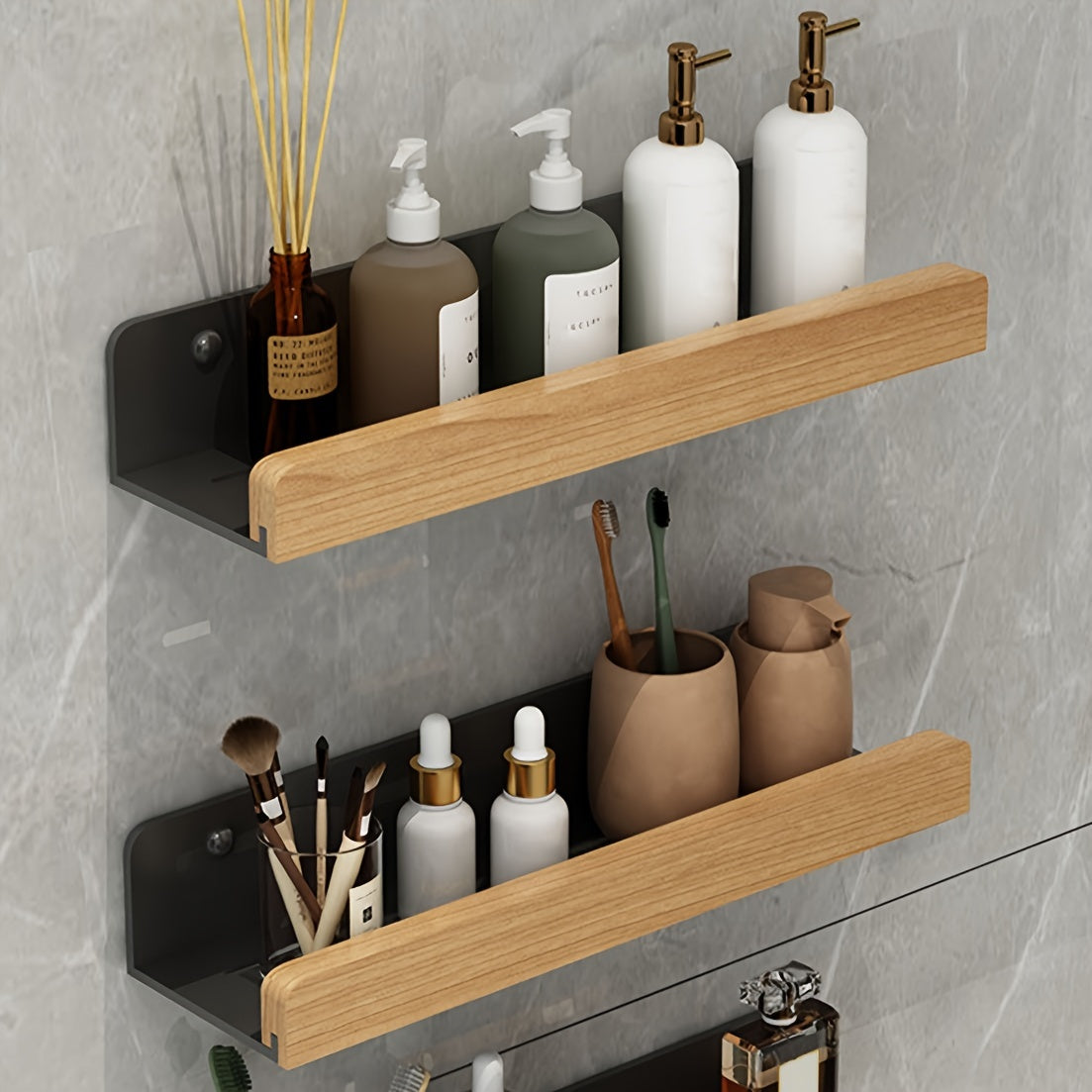 Opslagrek - RustiRack - Muurbevestigd - Douche Organizer