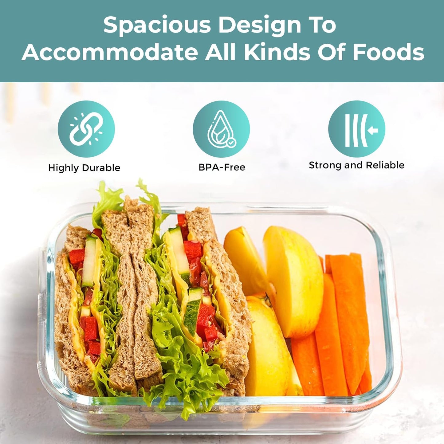 Luchtdichte Opbergpotten - StoreMax - Duurzame Sluitingen - Stapelbaar Ontwerp