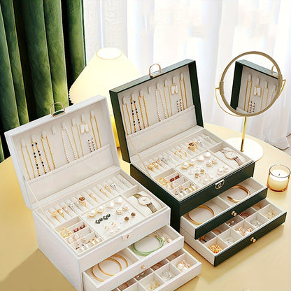 Sieraden Organizer - LuxeCase - Hoogwaardig Leer - Elegante Opslag