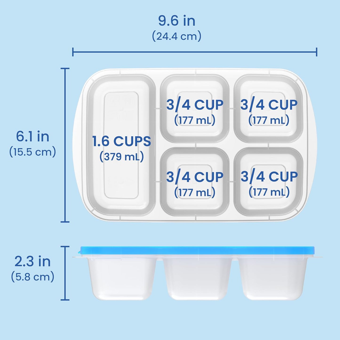Duurzame Opbergdozen - EcoPack - Meerdere Compartimenten - Stapelbaar Ontwerp