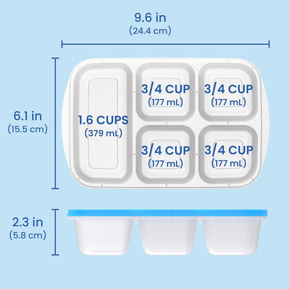 Duurzame Opbergdozen - EcoPack - Meerdere Compartimenten - Stapelbaar Ontwerp