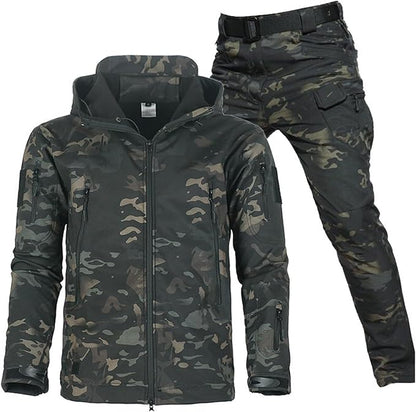 Water- en Winddichte Outdoor Set - MaxGuard - Fleece Voering - Zes Zak Ontwerp