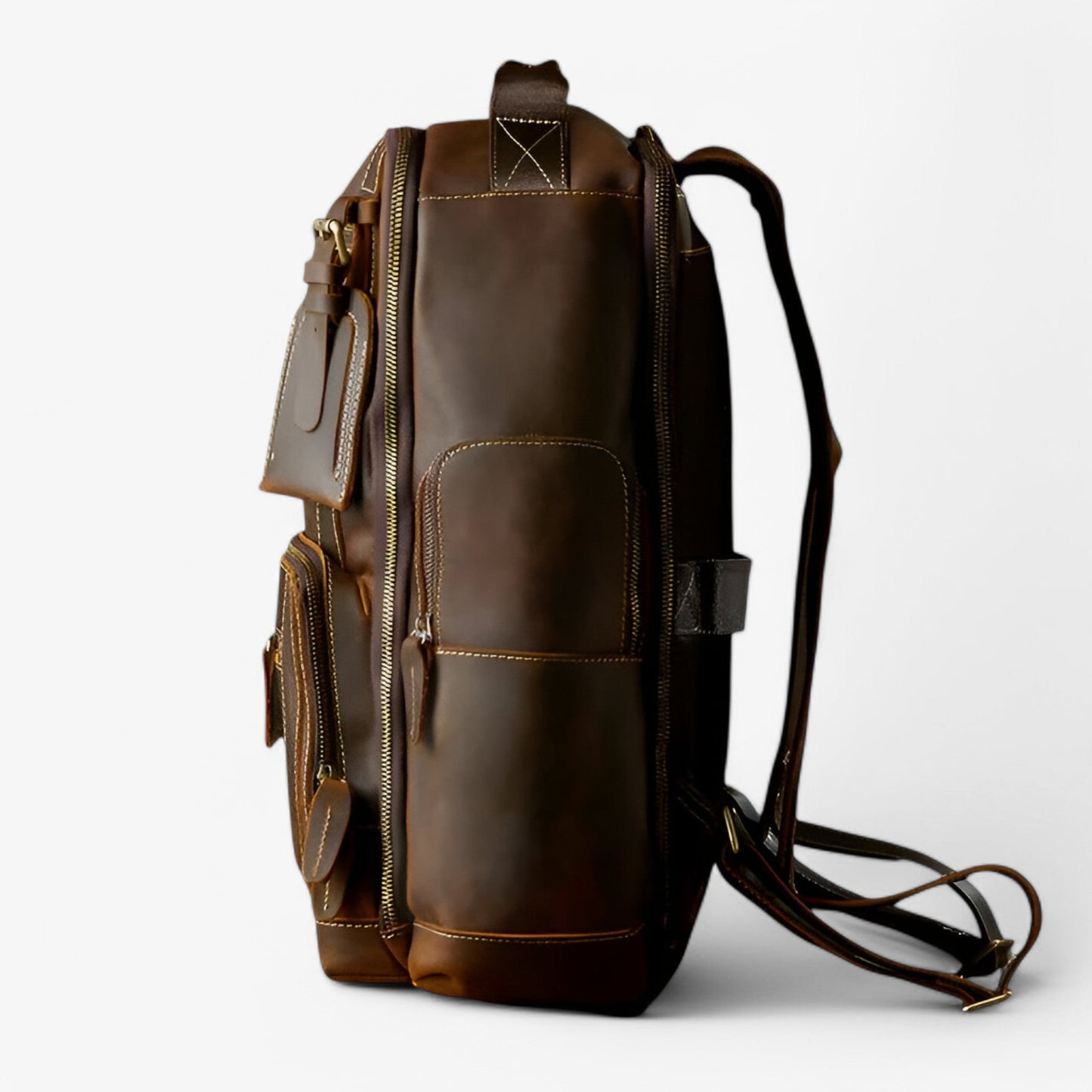 Leren Rugzak - UrbanFlex - Handgemaakt Ontwerp - Premium Kwaliteit