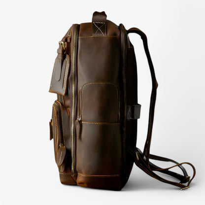 Leren Rugzak - UrbanFlex - Handgemaakt Ontwerp - Premium Kwaliteit