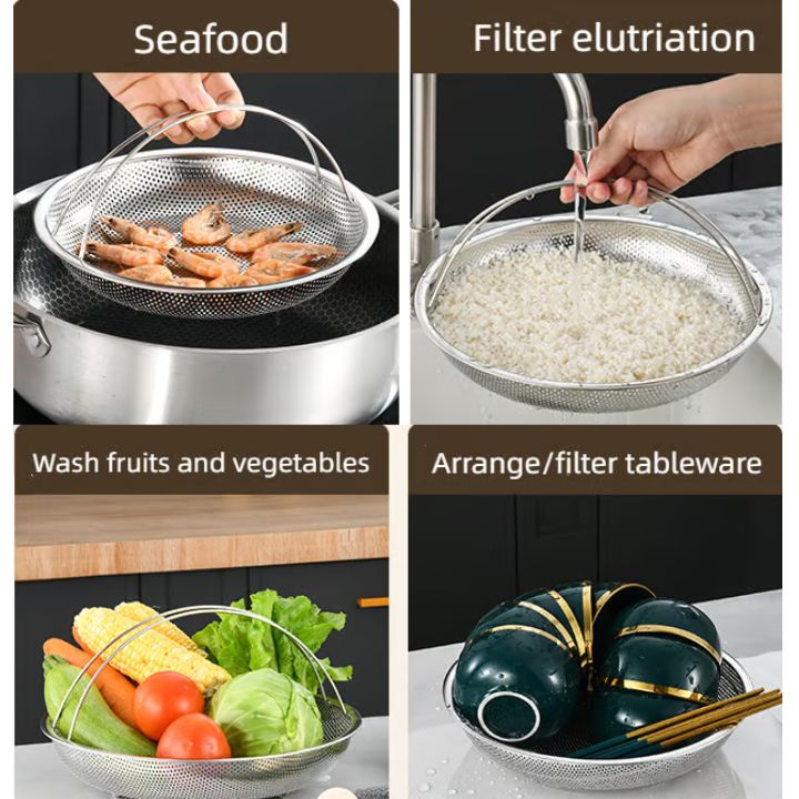 Stoommand - CookMesh - Roestvrijstaal - Inklapbaar Design