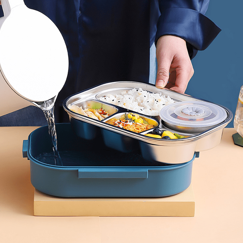 Lunchbox - ThermoBox - 4 Compartimenten - Soepkom Inbegrepen