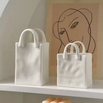 Keramische Vaas - HomeGlow - Tote-Style Design - Elegante Decor