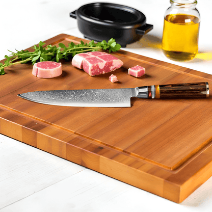 Koksmes - BladeMaster - Damascusstaal - Ergonomisch Handvat