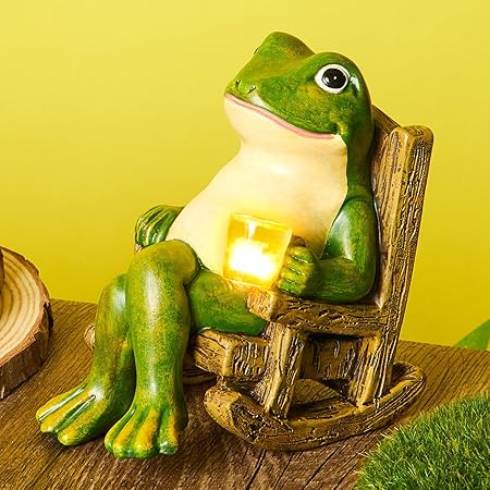 Tuindecoratie - GlowFrog - Zonne-energie Lamp - Buiten Decor