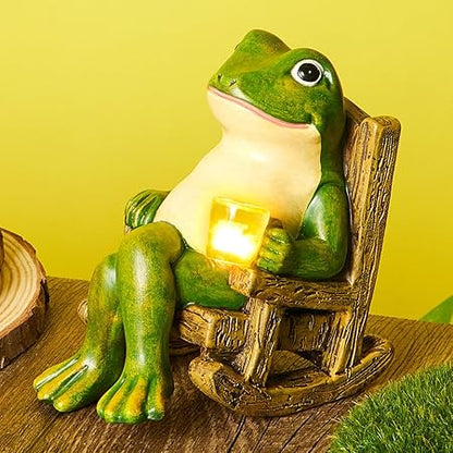 Tuindecoratie - GlowFrog - Zonne-energie Lamp - Buiten Decor