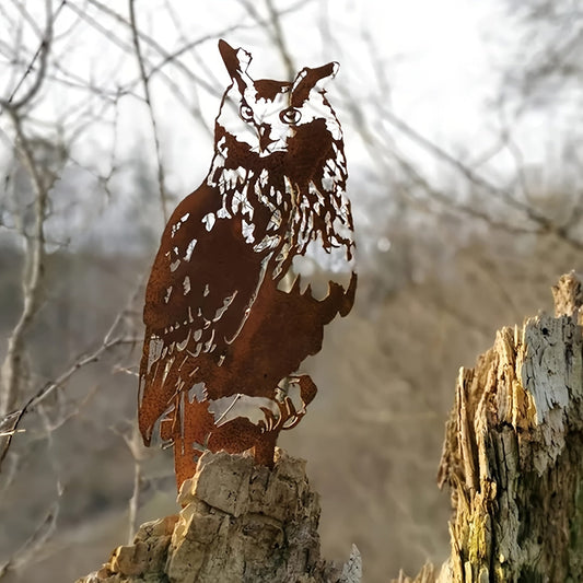 Tuinsteker - OwlCraft - Rustieke Ontwerp - Tuinversiering