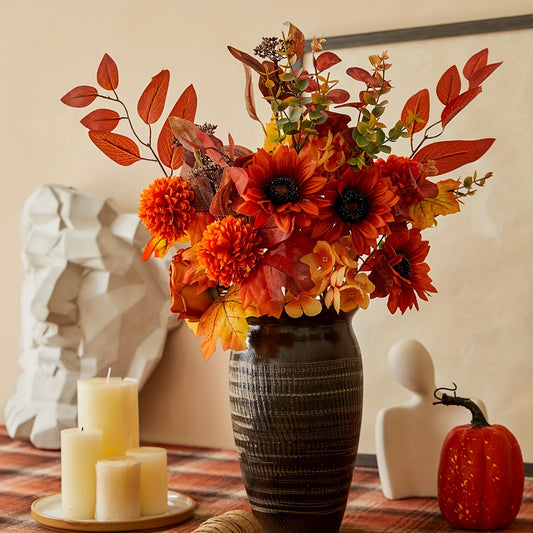 Kunstbloemenboeket - FloralArt - Vintage Design - Elegante Arrangement