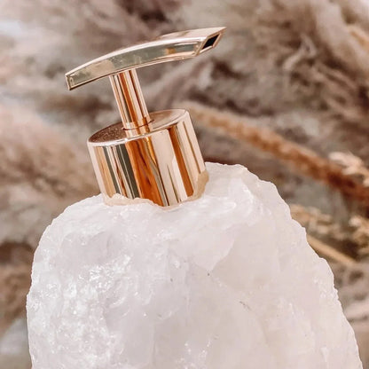 Luxueuze Zeepdispenser - Crystaluxe - Natuurlijke Agaat - Elegante Woondecoratie