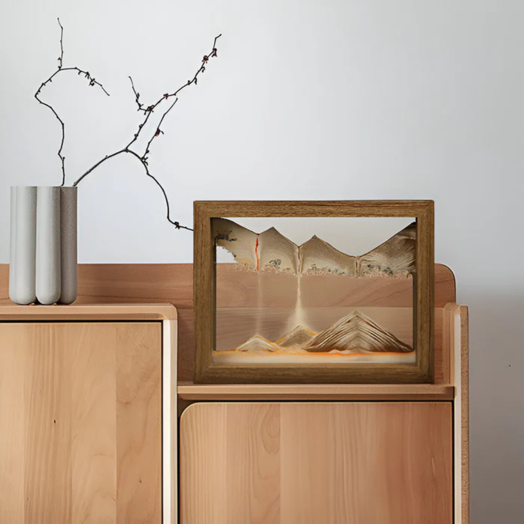 Draaiende Zandkunst - SandScape - 3D Sculptuur - Stromend Zand