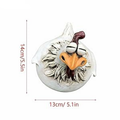 Tuindecoratie Beelden - Chickeneer - Resin Beeldhouwwerk - Boerderij Kunst
