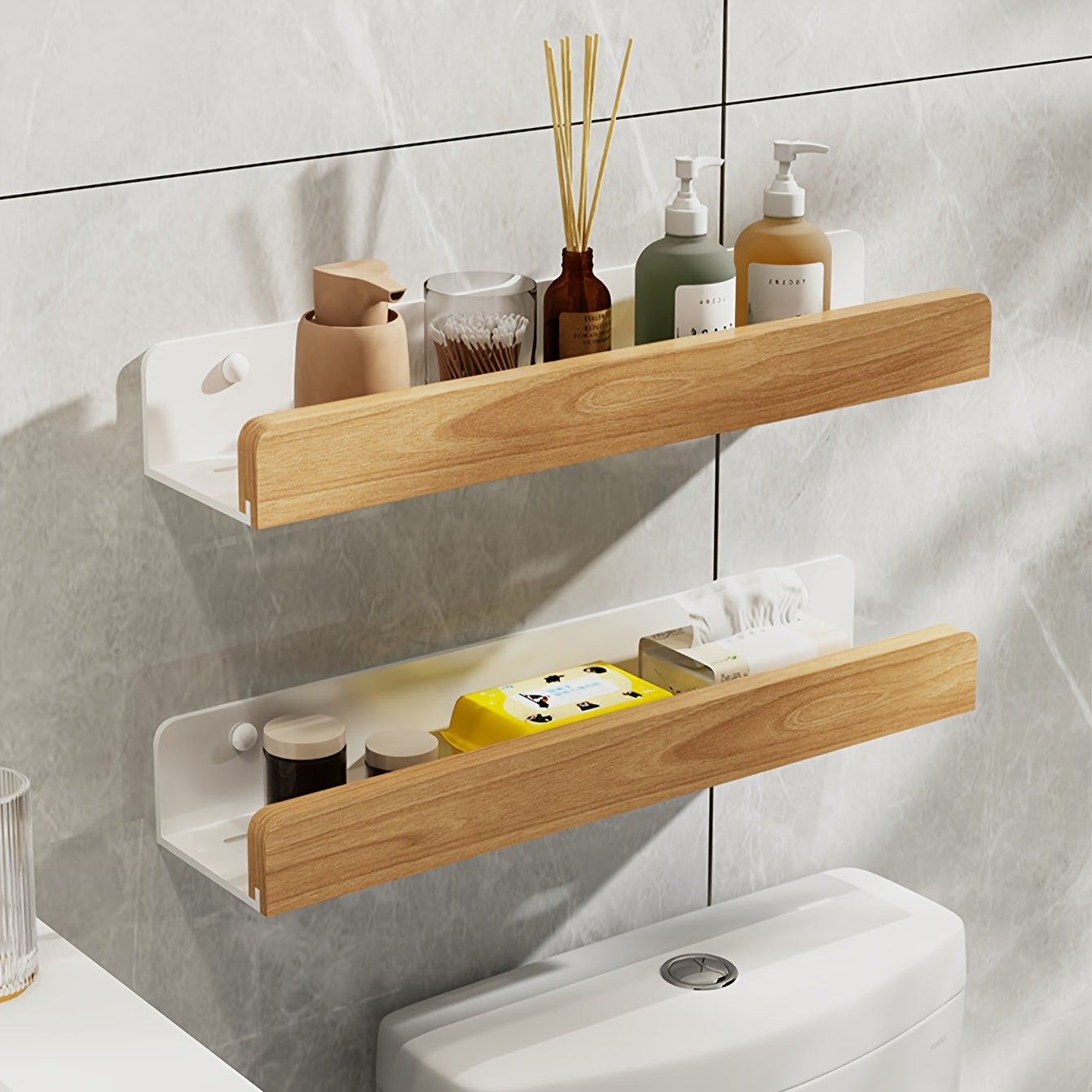 Opslagrek - RustiRack - Muurbevestigd - Douche Organizer