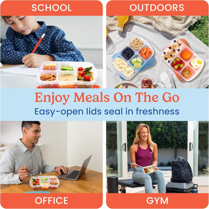 Duurzame Opbergdozen - EcoPack - Meerdere Compartimenten - Stapelbaar Ontwerp