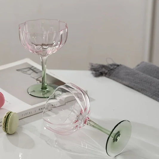 Coupe Set - Crystaluxe - Elegante Glaswerk - Set van Twee