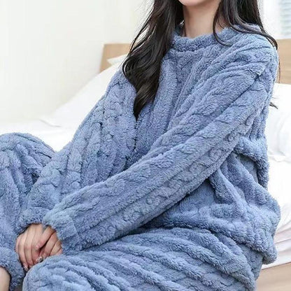 Pyjamaset - CozyLux - Warme Fleece - Elegante Stijl