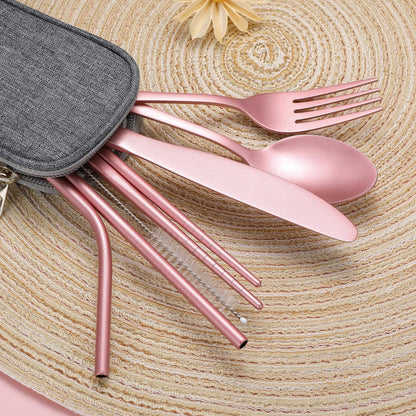 Draagbare Bestekset - TravelPro - Compact Ontwerp - Roestvrijstalen Kwaliteit