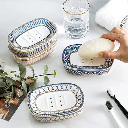 Zeepbakje - DecoLux - Keramisch Design - Tijdloze Art Deco